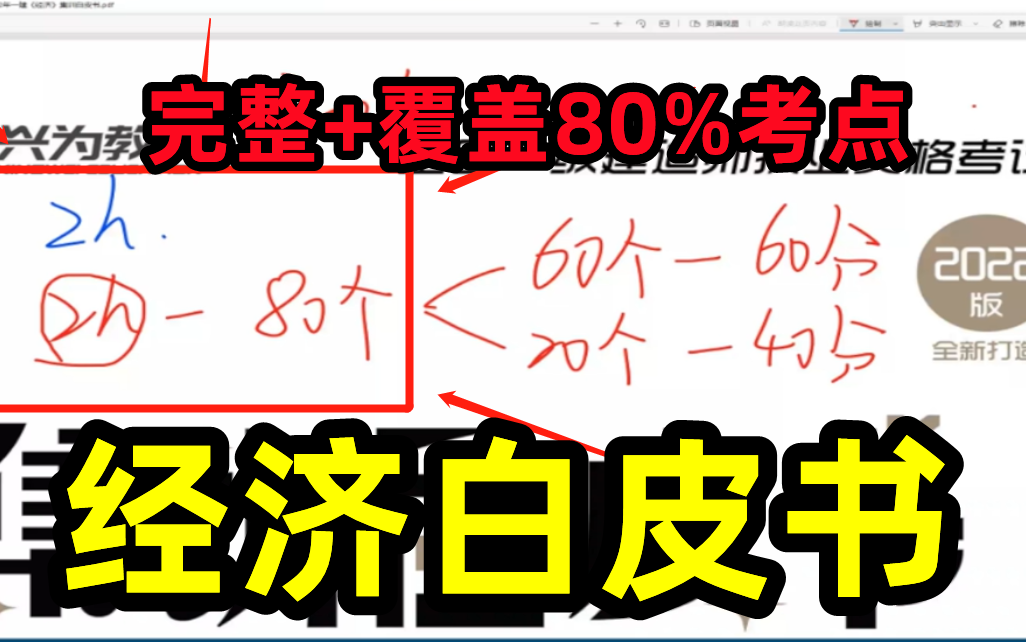 [图]2022一建经济白皮书-覆盖80%考点-历年精准【有讲义】