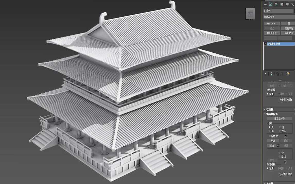 【3Dmax建模】制作大场景很难吗?从零开始制作古风大宫殿,只为教你学会场景建模哔哩哔哩bilibili