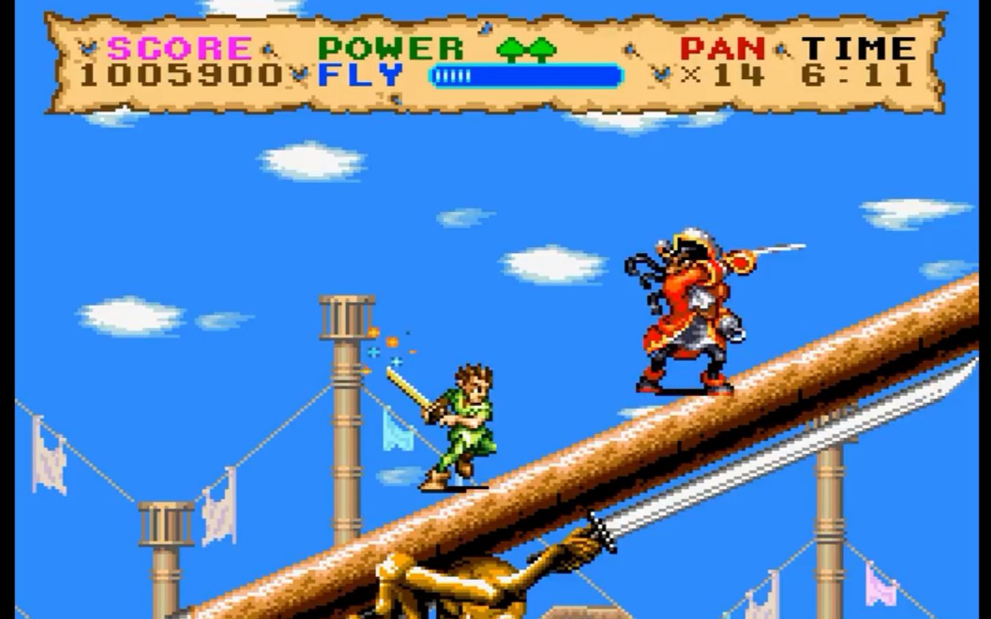 [知路baba]怀旧游戏系列:超任snes《铁钩船长》通关(油转)