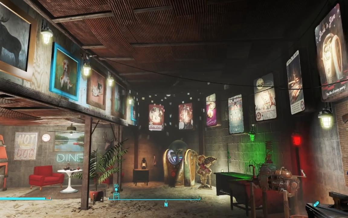 辐射4超好看的钻石城本垒板装修!