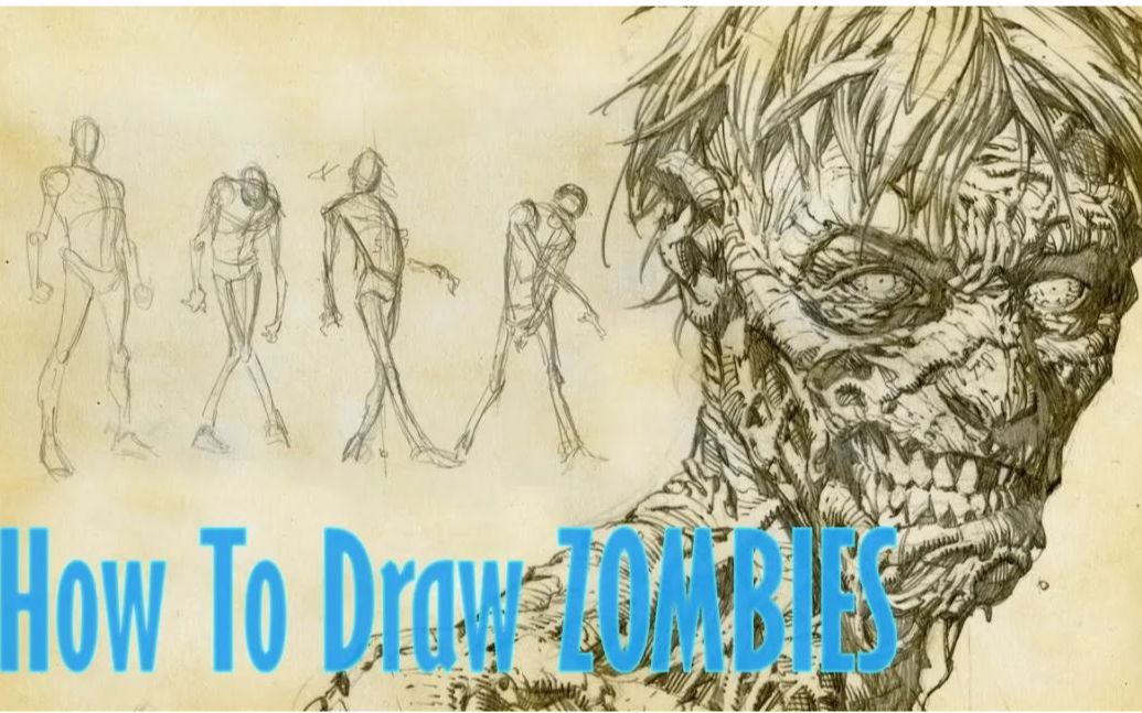 [图]【漫画大神教你画】慢工出细活，How To Draw Zombies