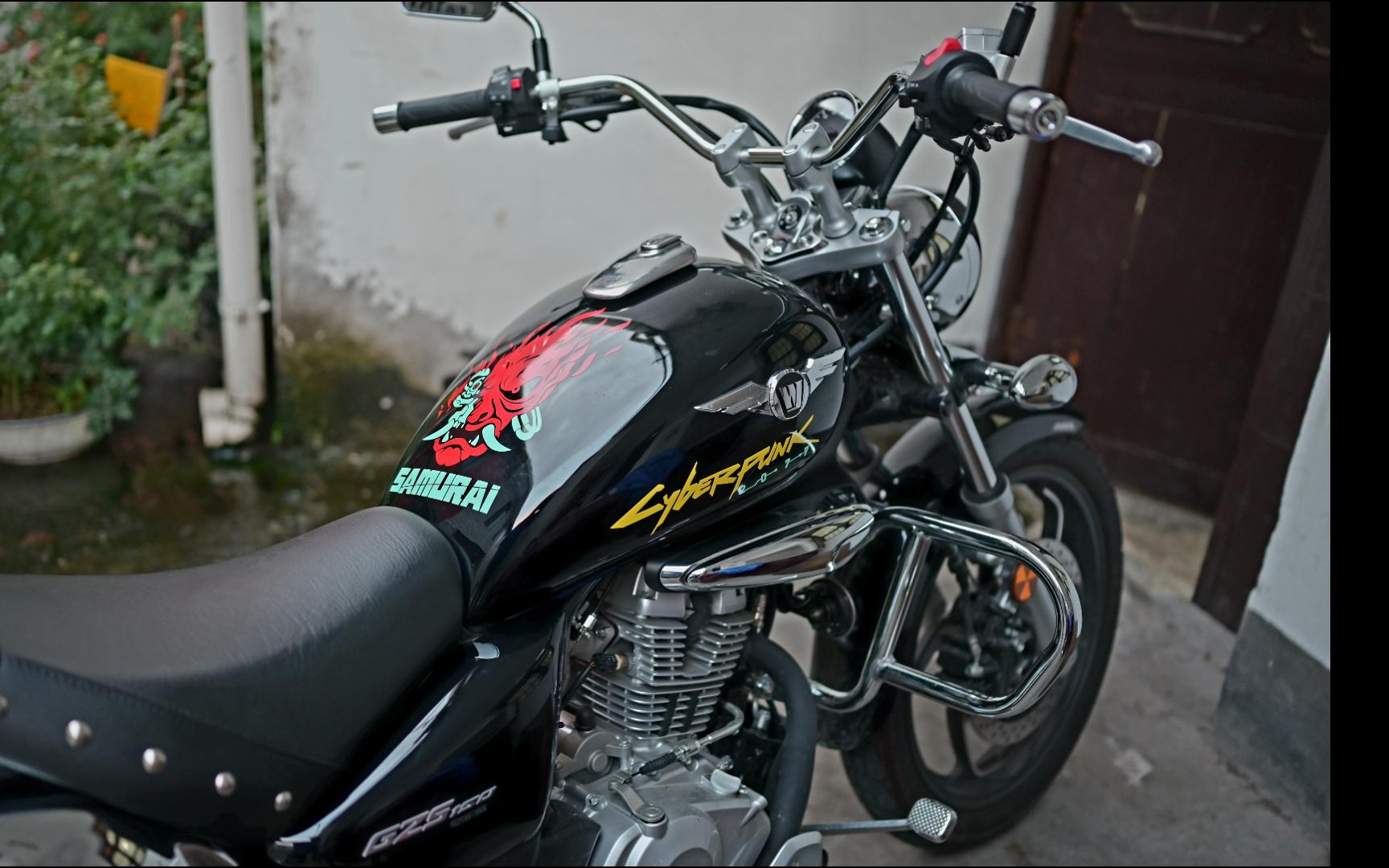 gzs150改装第三步,贴纸.第一人称视角骑行记录6