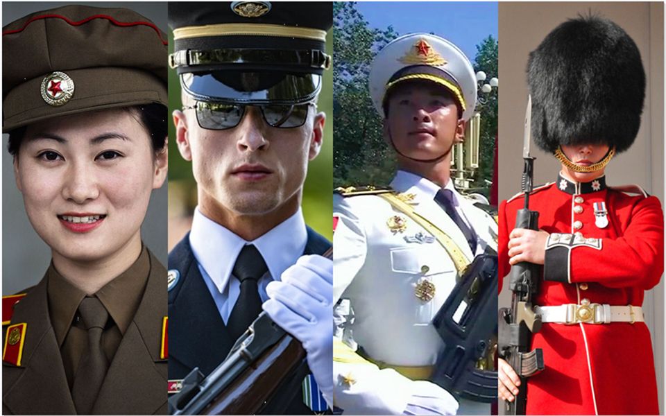 各国仪仗队对比