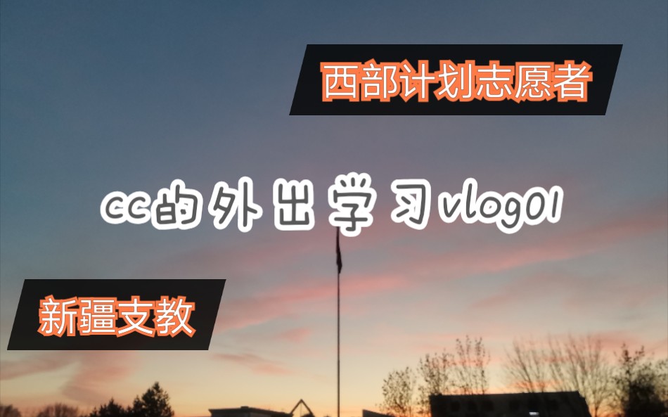 cc的外出学习vlog|第一次出差|独自面对|新疆支教|西部计划志愿者哔哩哔哩bilibili