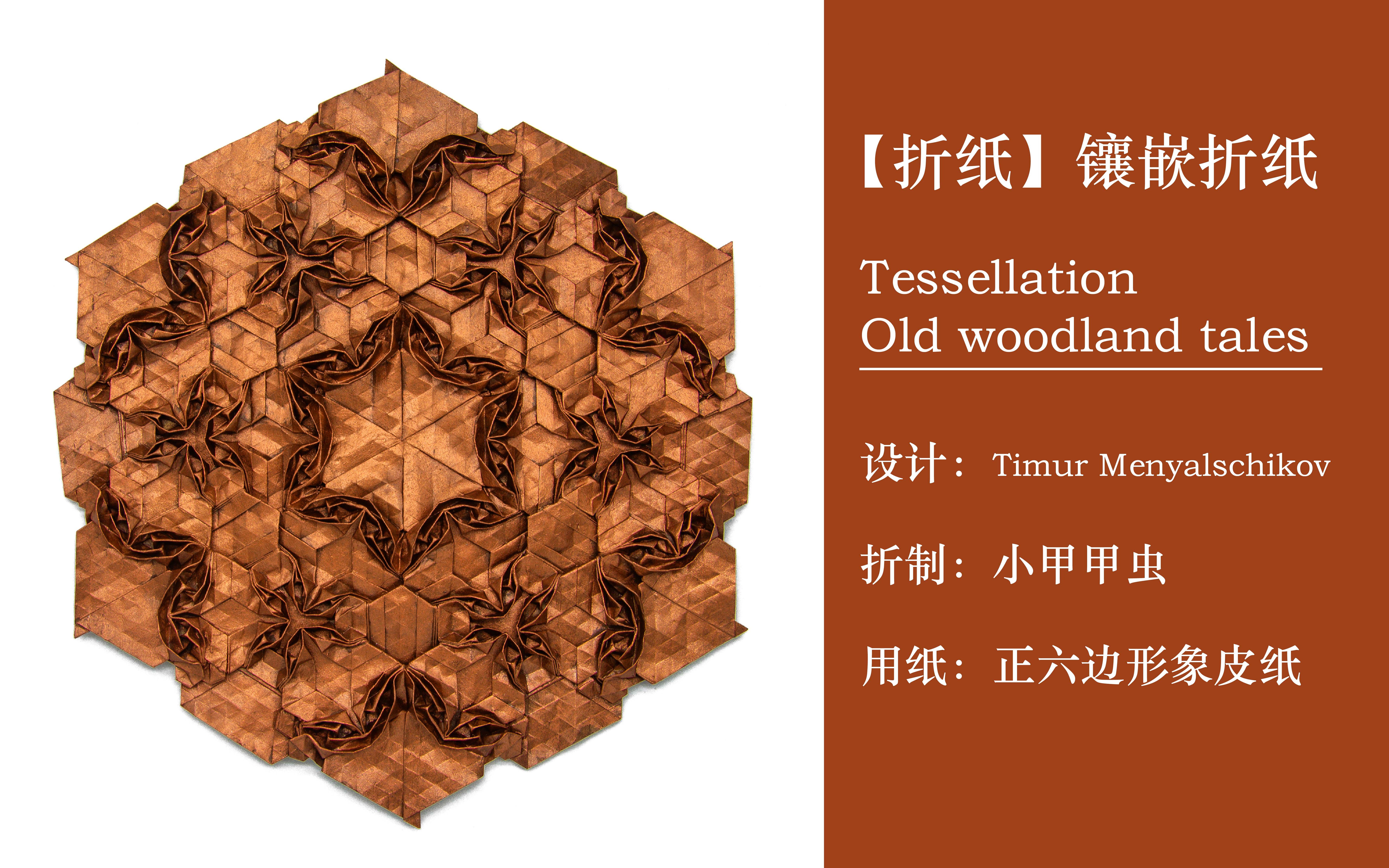 【折纸】折一个由timur menyalschikov设计的镶嵌作品tessellation