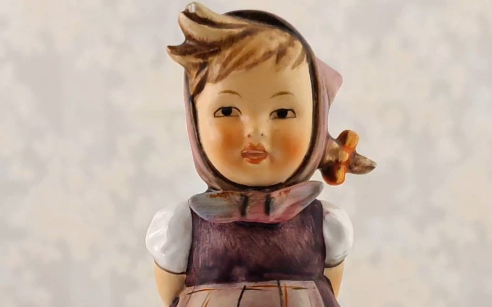 德国高宝手绘陶瓷喜姆娃娃可爱瓷偶中古装饰摆件