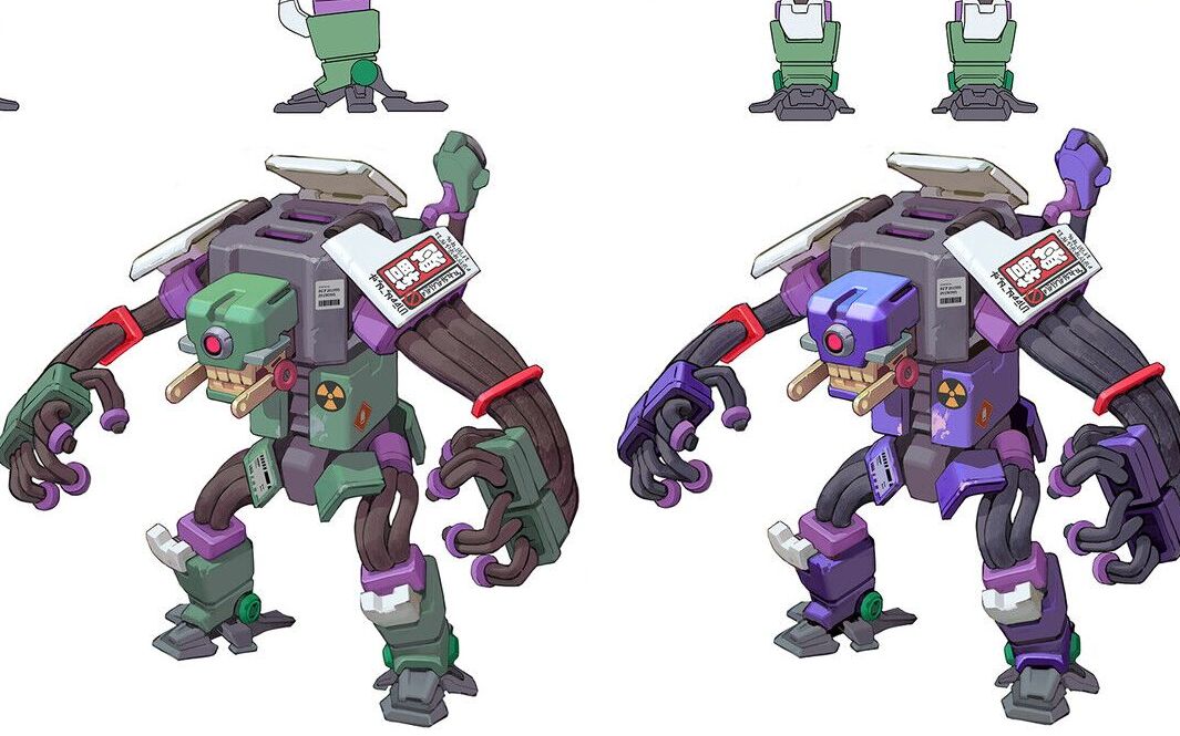 辐射机器人模型制作,次世代场景道具建模,3dmax游戏建模教程