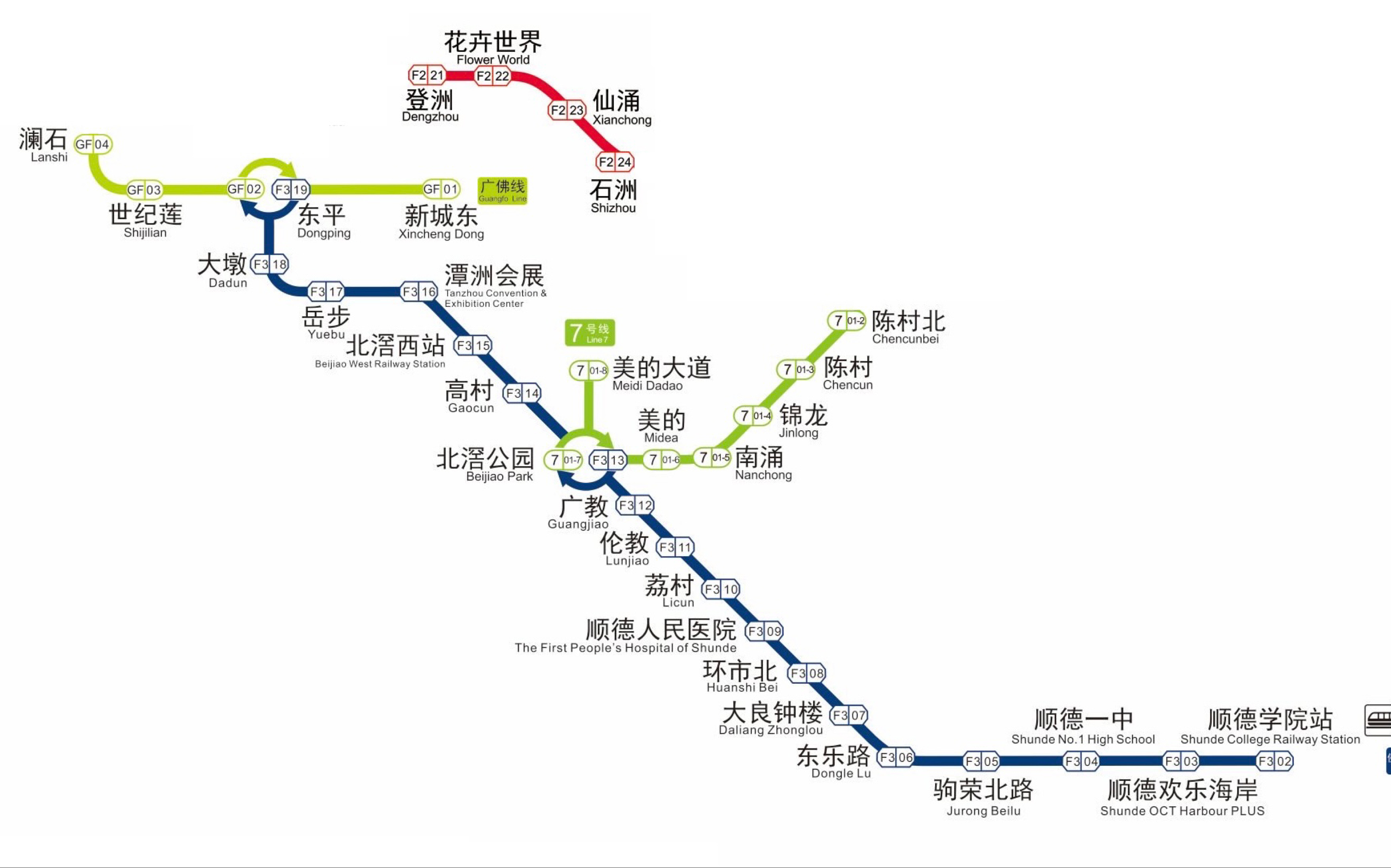 假如佛山(广州)地铁只开顺德区2.0版哔哩哔哩bilibili