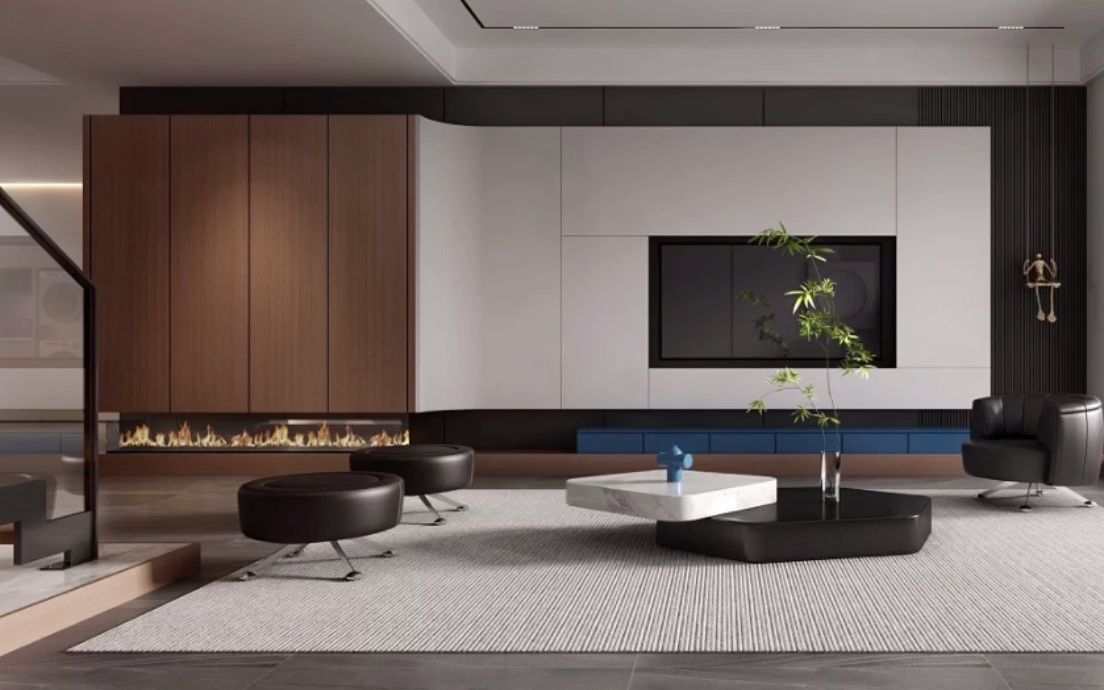 客厅电视背景墙设计案例,让你的客厅颜值翻一倍!