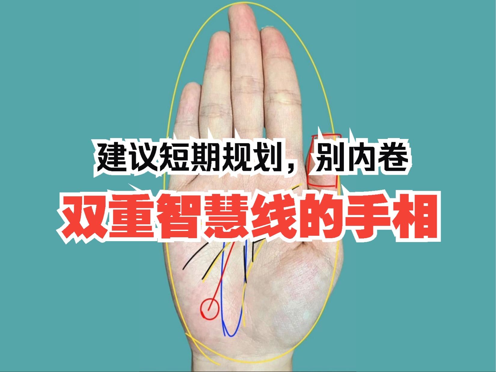 双重智慧线的手相