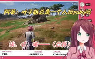 Descargar video: 【短切熟】向日葵:叶子姐总是一个人玩pubg吗 叶子:诶、呃，嘶——【赤羽叶子/叶/葛叶/本间向日葵/にじさんじ】