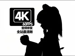 Скачать видео: 【4K 60FPS】(全站最清晰画质/音频修复)Bad apple！！！坏苹果！！！