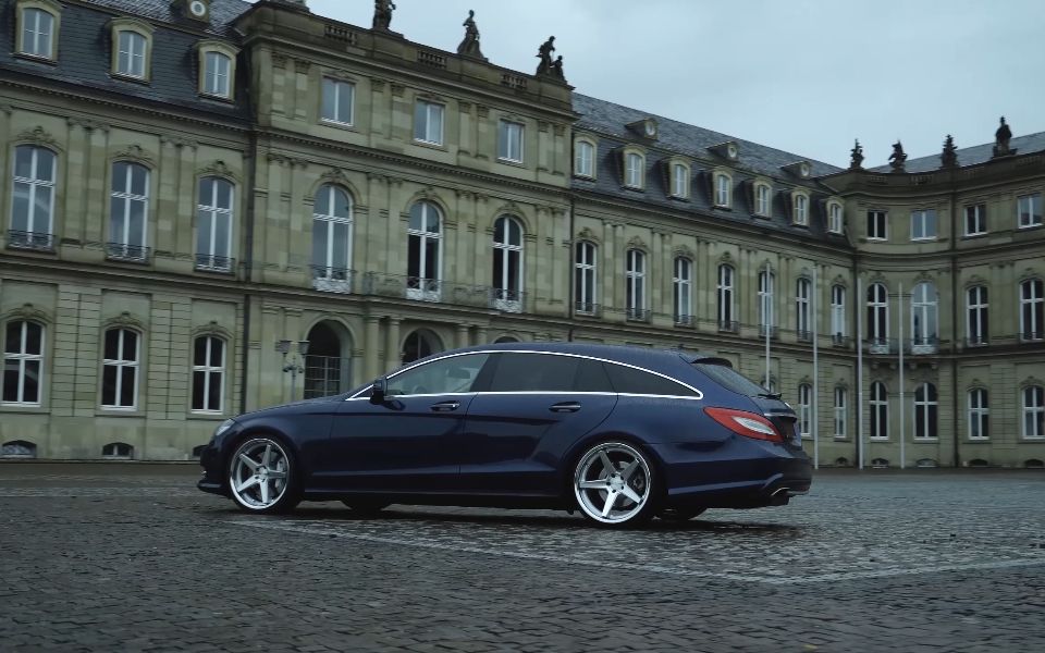 奔驰c218 x218 cls级 猎装版 2015款改ferrada fr3 轮毂姿态_哔哩哔哩