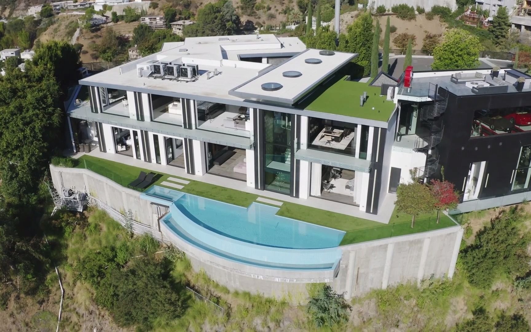 位于加州的一座经典好莱坞现代山顶豪宅|1 bode dr los angeles ca