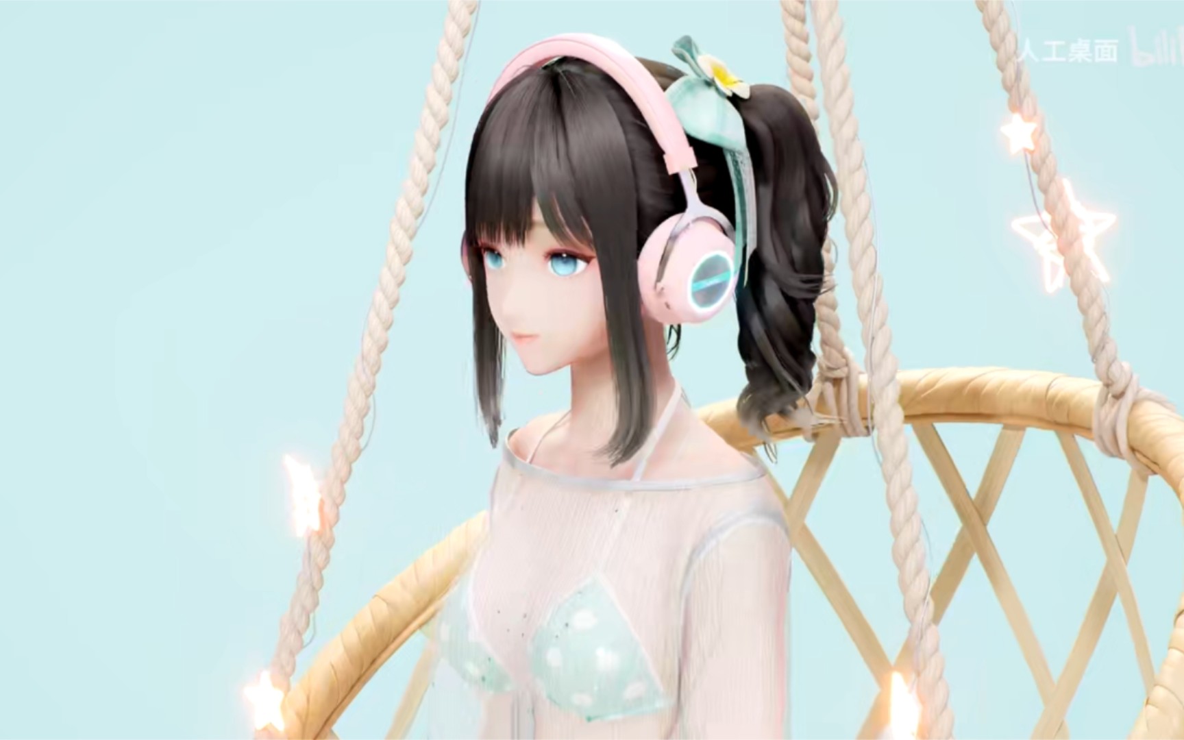 鹿鸣半夏泳装全姿势解锁