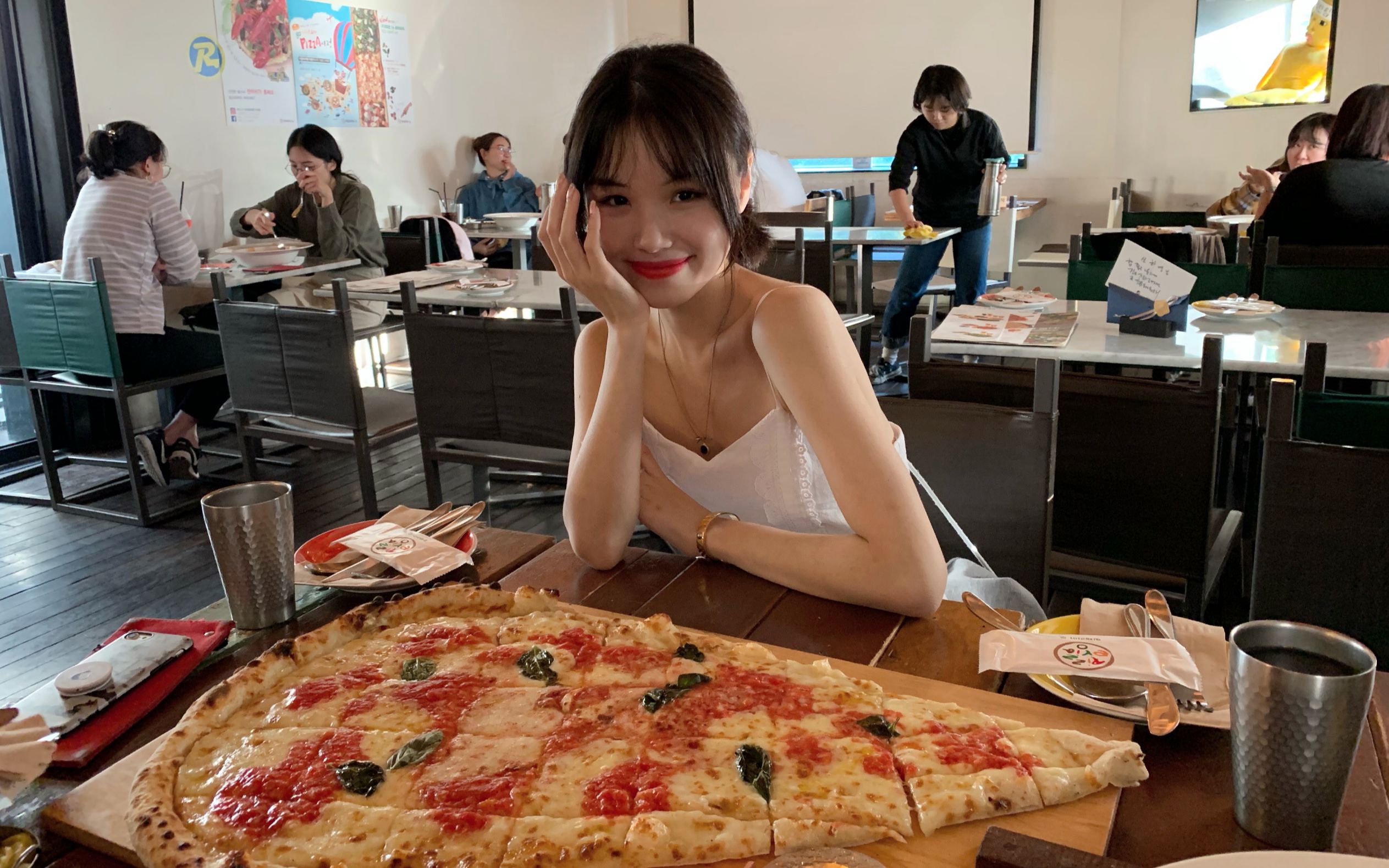 【姜食堂3】我在首尔吃到了圭贤的师傅制作的60cm姜虎东pizza(同款get!)哔哩哔哩bilibili