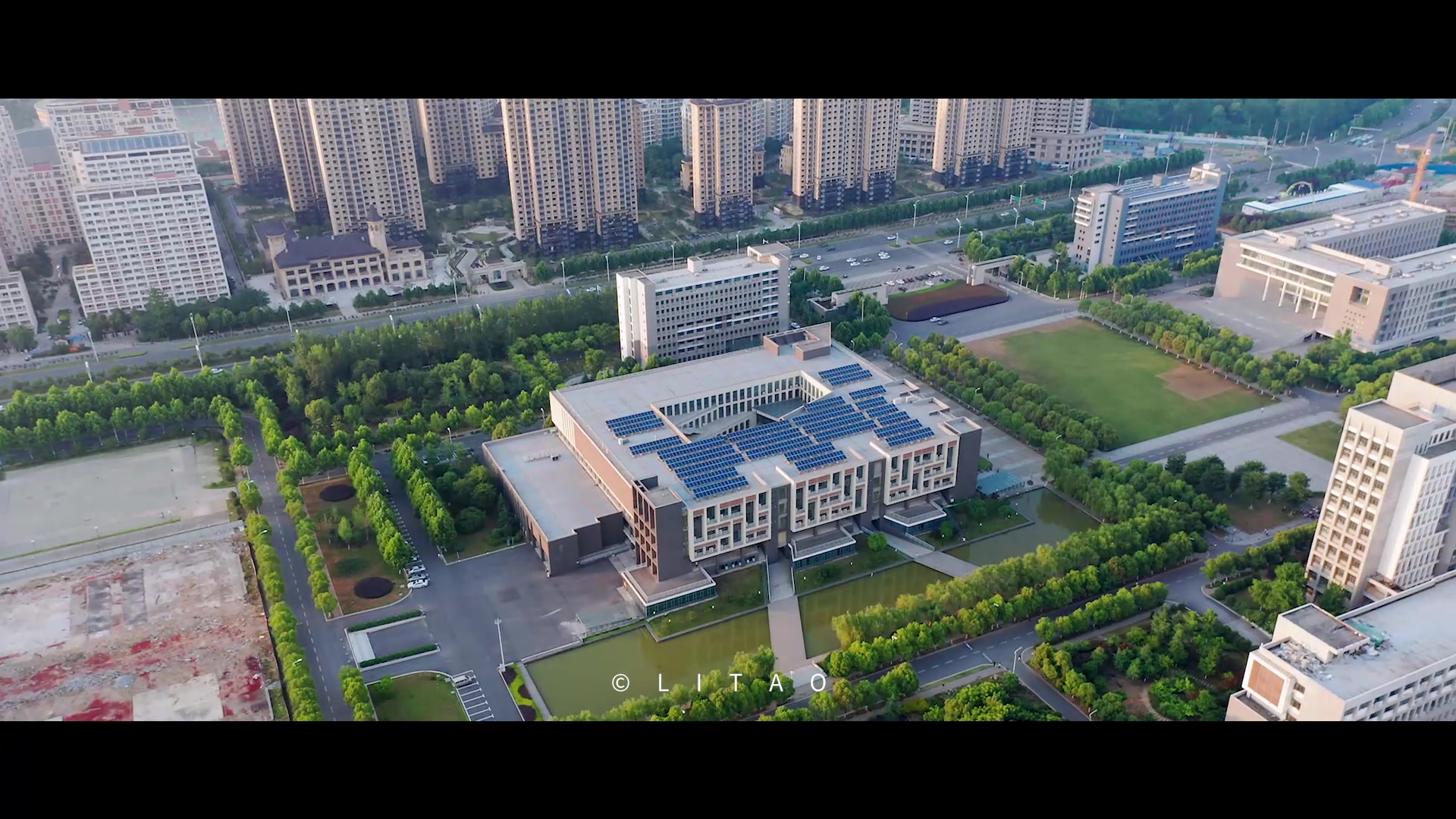 合肥学院南艳湖校区航拍