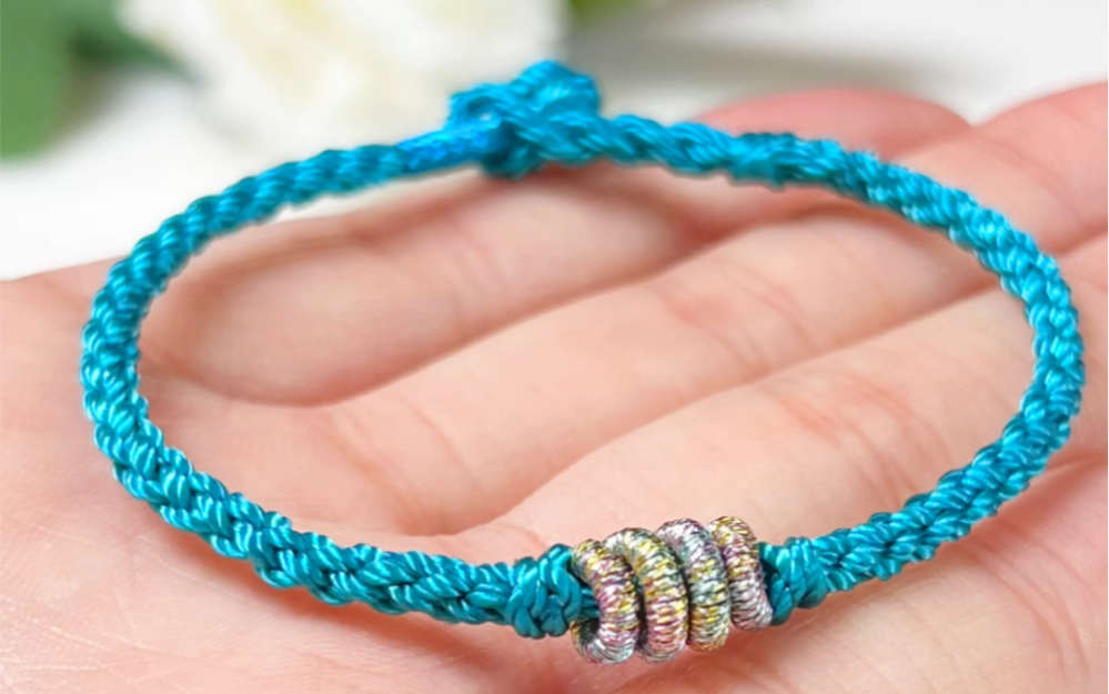 顺心顺意手绳,六股辫编法视频教程