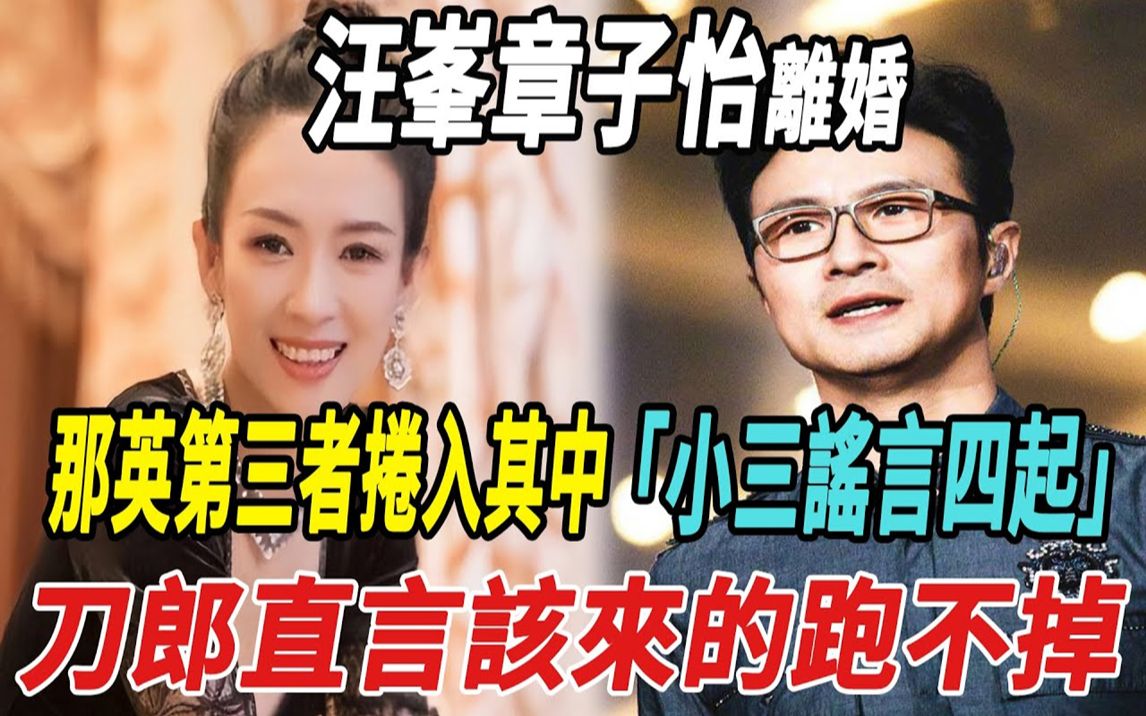 汪峰章子怡离婚,那英第三者卷入其中!小三谣言四起!