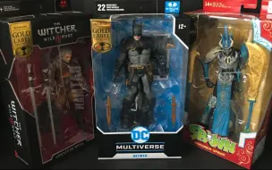 Tải video: 麦克法兰2021 McFarlane Toys GOLD LABEL COLLECTION (Batman_Witcher_Spawn) Wave 1