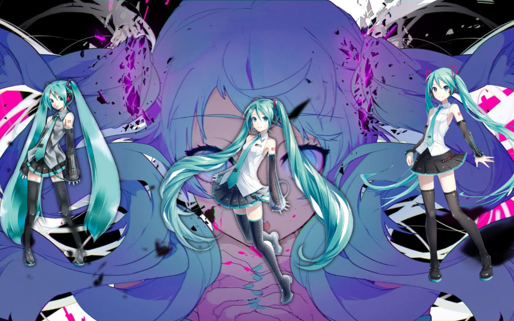 [图]【初音ミクV2~V4声库对比】幽灵法则 / ゴーストルール 【Cover】