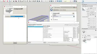 调用excel列表，应用到sketchup中动态组件 实现建模功能 的办法测试 作者psm2000