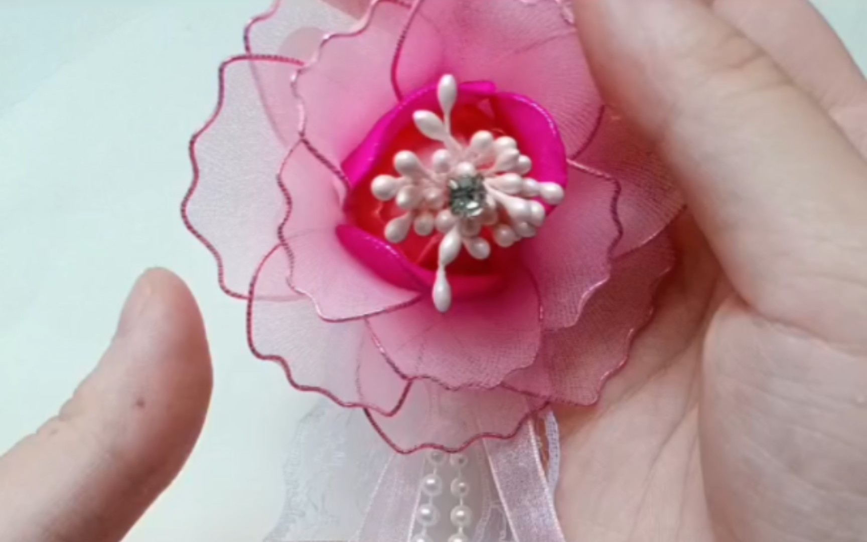 丝网花手工制作:舞影