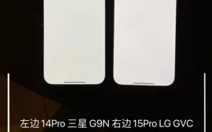 Descargar video: 屏幕对比14Pro 三星 G9N 15Pro LG GVC 关原彩 100%亮度