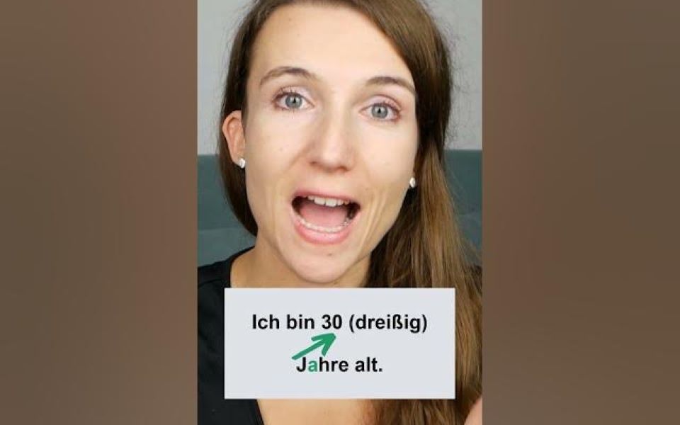 德语语音 | 纠音 | ＂Ich bin 30 JAHRE alt.＂如何正确发音,重音位置和语调是如何哔哩哔哩bilibili