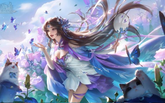 三国杀皮肤:彩蝶恋花 曹华