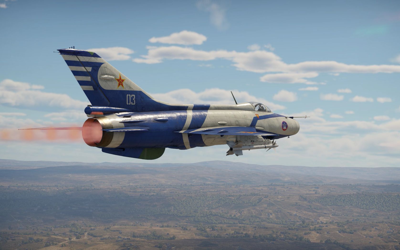 [战争雷霆] 游击长空 ——歼7e (j-7e) 天神实战录像及简评_战争雷霆