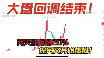 下载视频: CNCS 大盘重新开燃！探员板块继续起飞