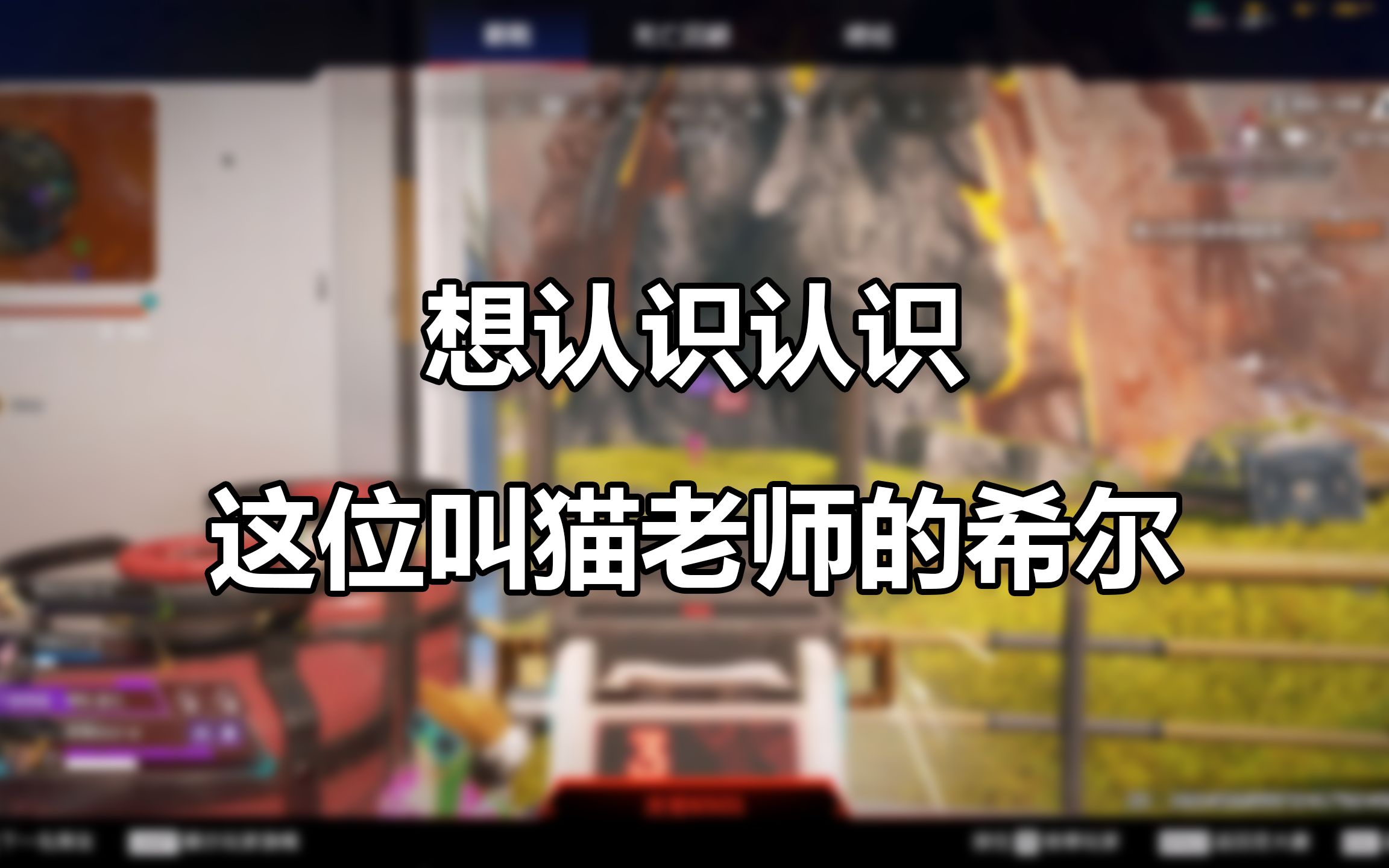 【apex英雄】全网搜索,想认识认识这位叫猫老师的希尔