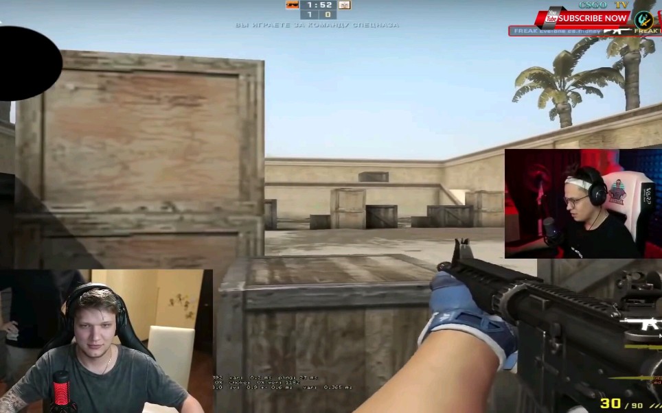 simple玩csgo 1v1目标地图 vs buster!