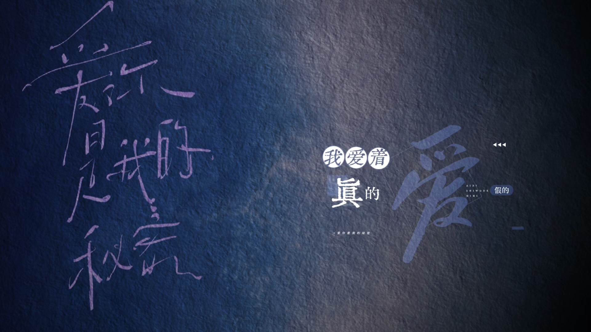 【动态歌词排版】爱你是我的秘密 (片段)
