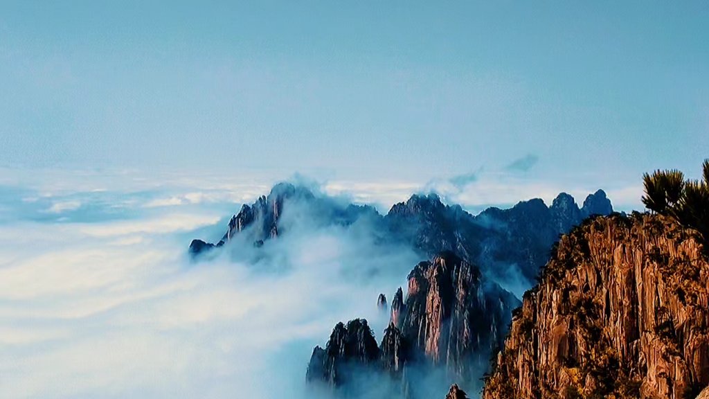 总有日出和云海值得奔赴!#云雾缭绕的梦幻黄山