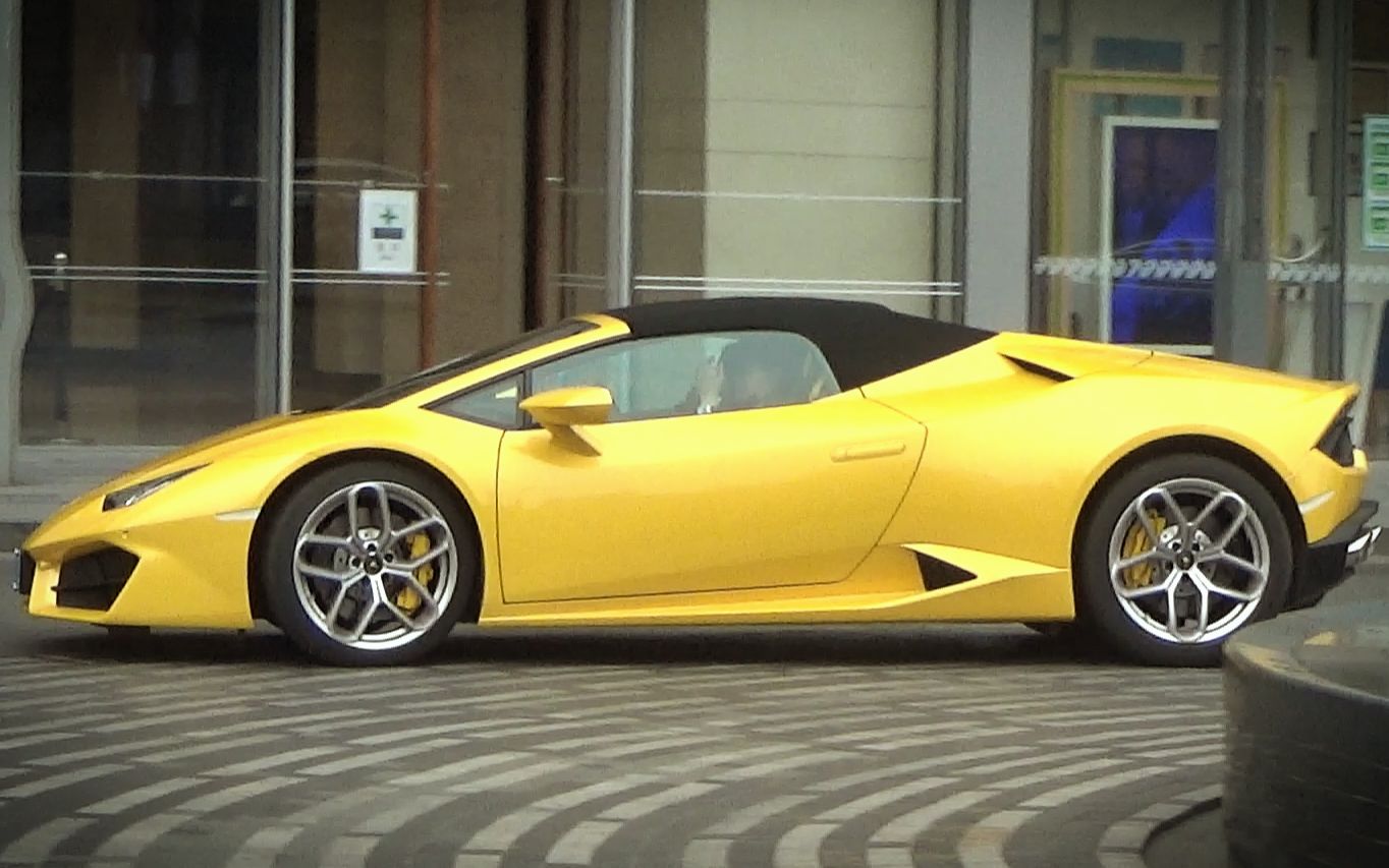 【成都豪车街拍】兰博基尼huracan敞篷