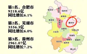 安徽各地市2023年前三季度GDP出炉：合肥第一，池州增速最快