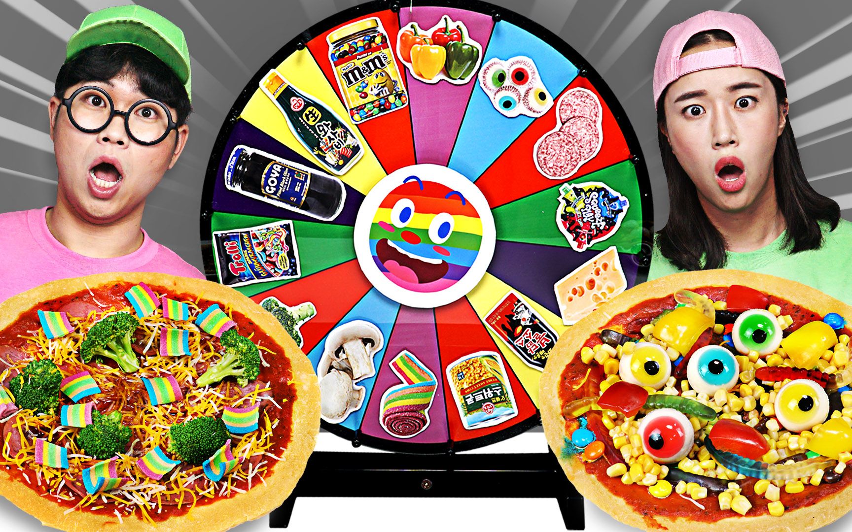 披萨转盘美食挑战!看运气享用美食,能否转到你想吃的美食呢?