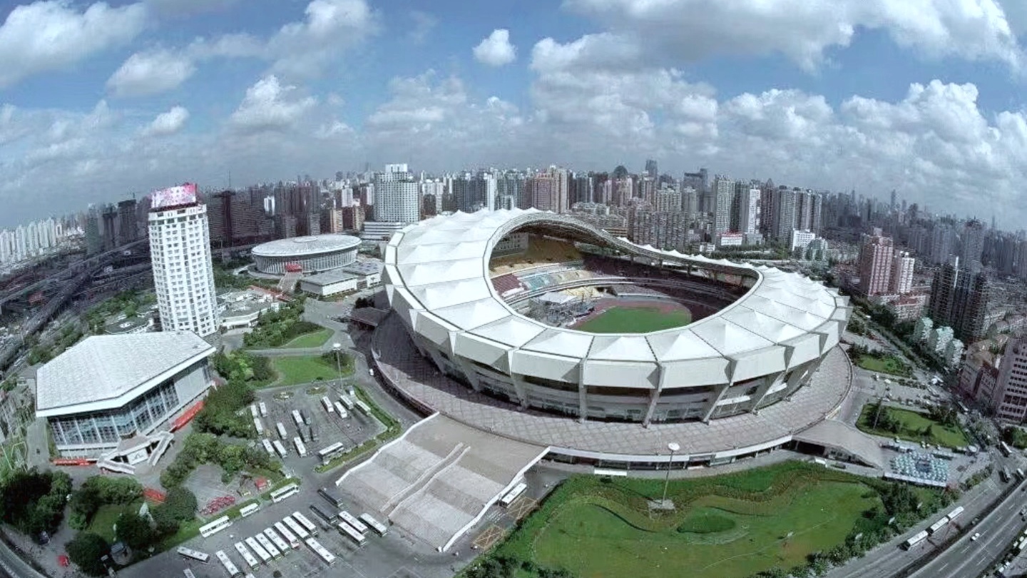 上海八万人体育场改造图片
