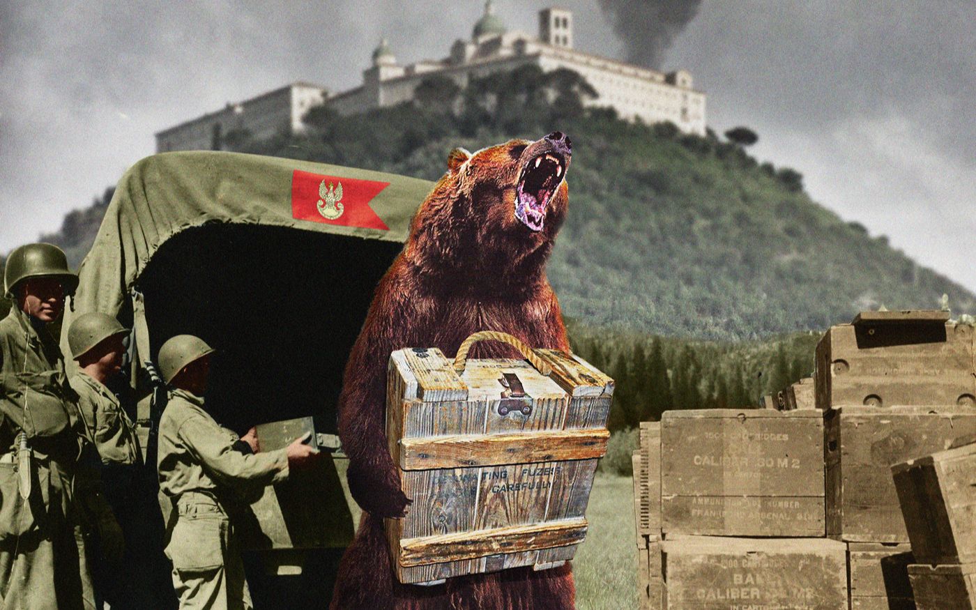 熊上战场图片