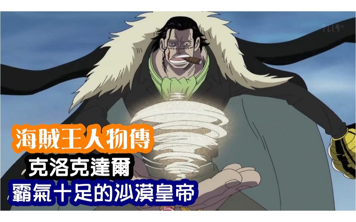 【海贼王人物传】克洛克达尔--------霸气十足的沙漠皇帝_哔哩哔哩