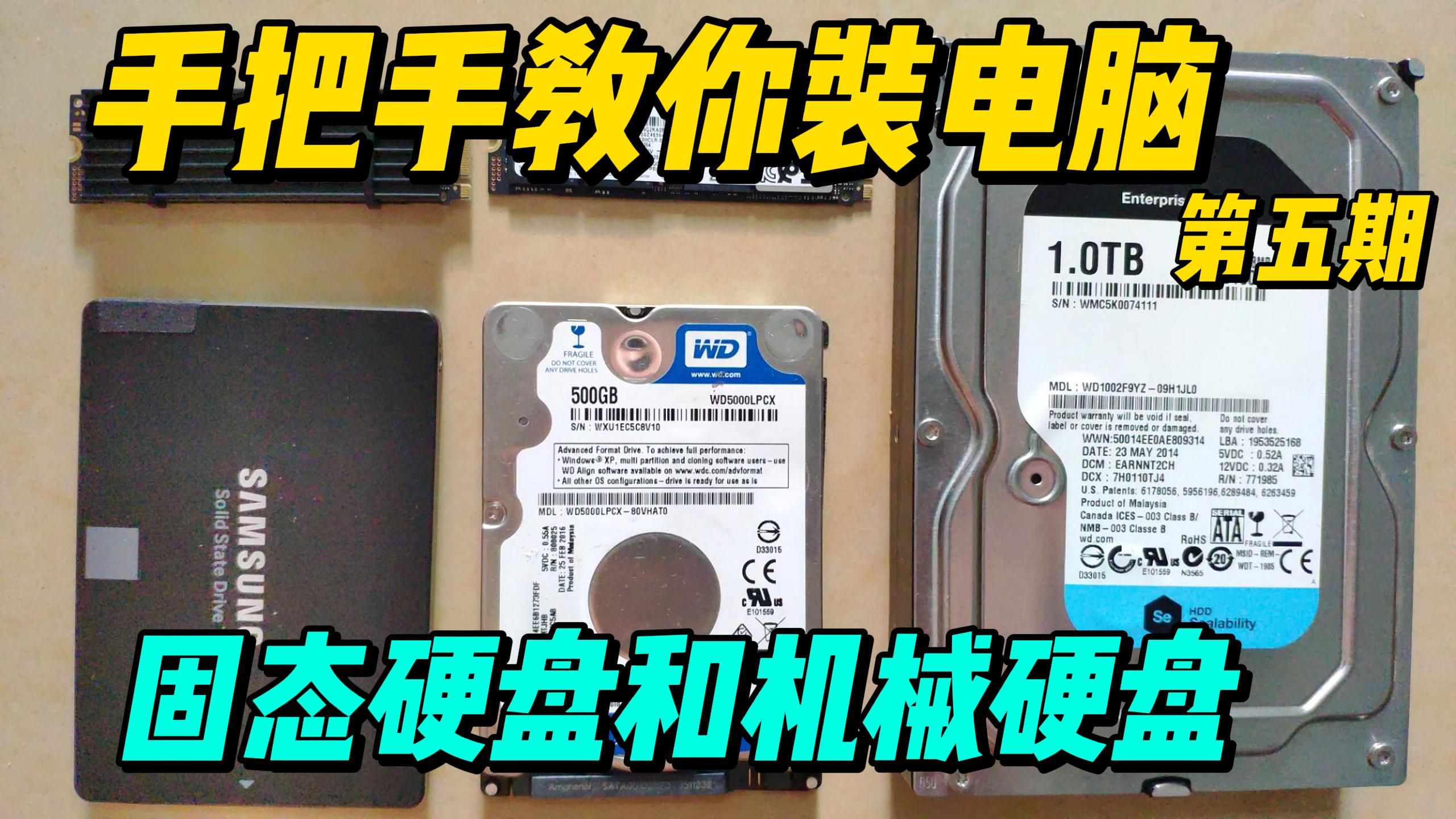 手把手教你装电脑,这次是讲解一下机械硬盘,固态硬盘的区别,一样都是PCIE3.0速度也有区别,你选对了吗?哔哩哔哩bilibili