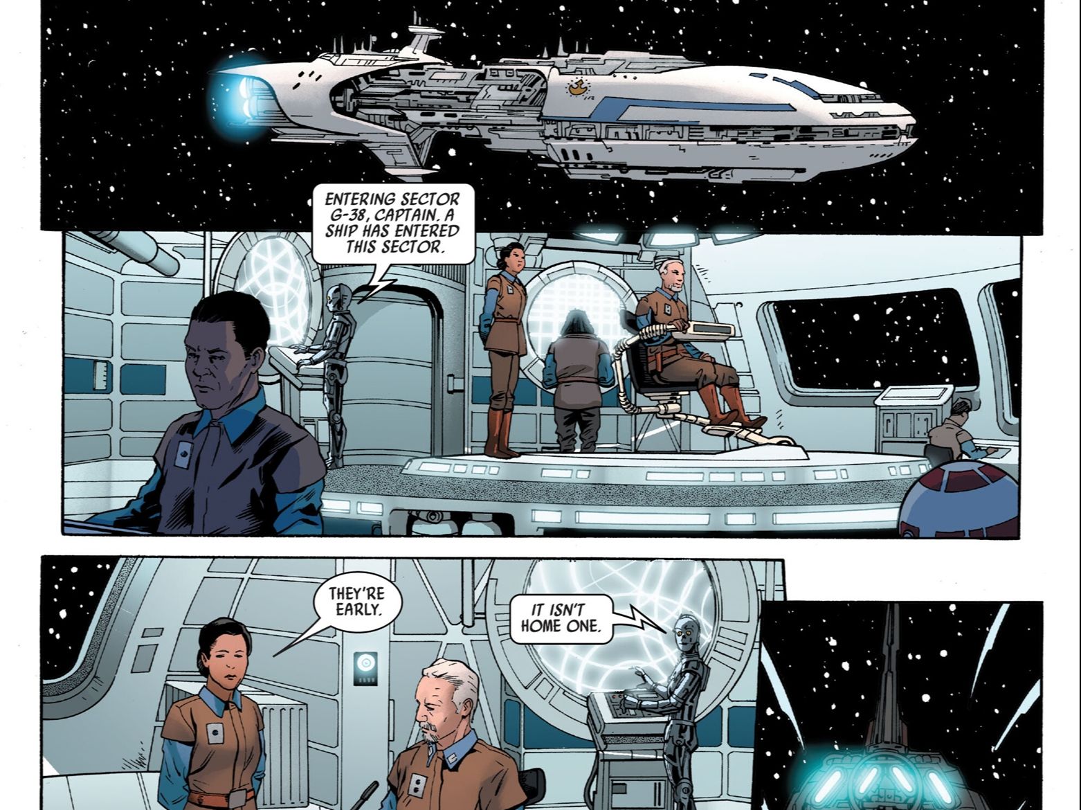 星球大战漫画 新共和国星际巡洋舰舰桥star wars ahsoka (2024) #1