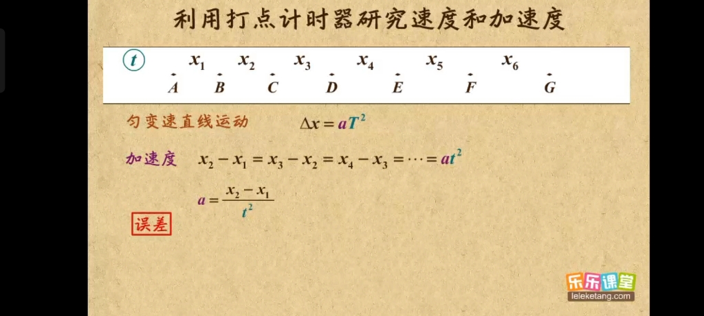 [图]打点计时器研究速度和加速度