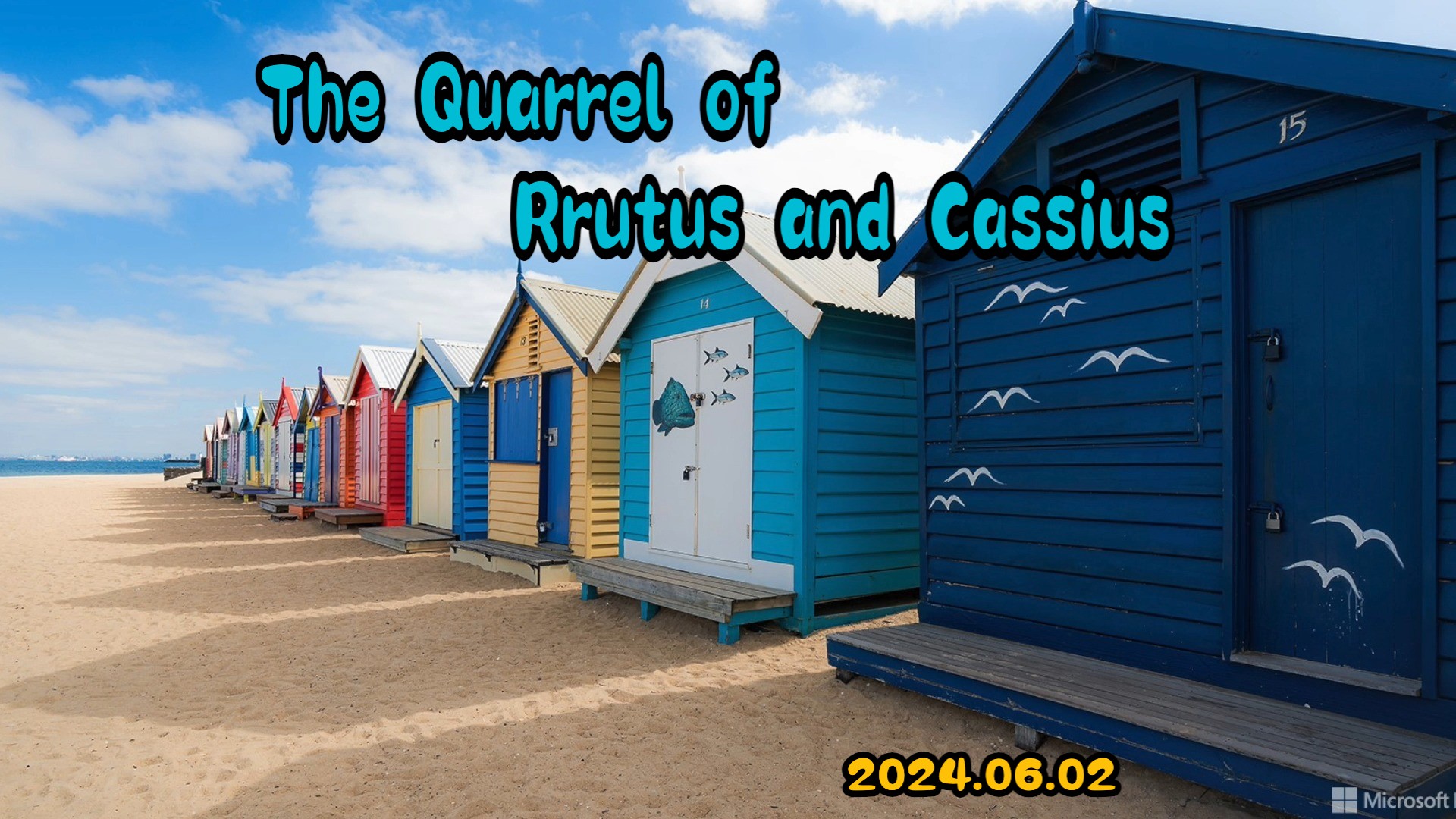the quarrel of rrutus and cassius