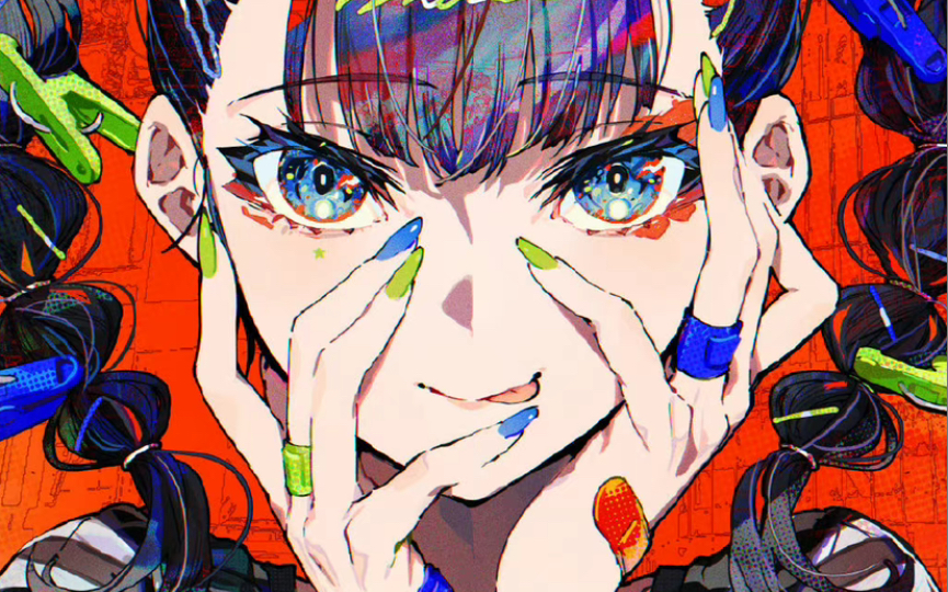 「灵感加油站」炫酷配色少女插画欣赏