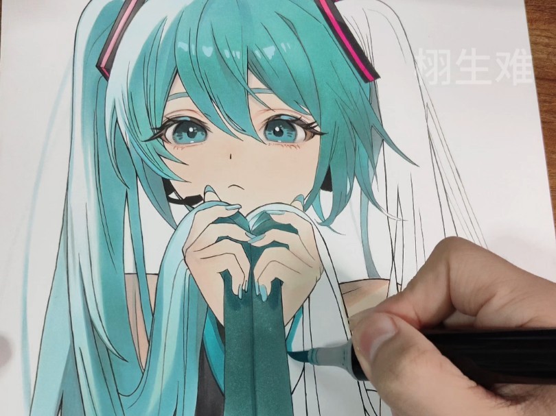 画个萌萌的初音未来哔哩哔哩bilibili