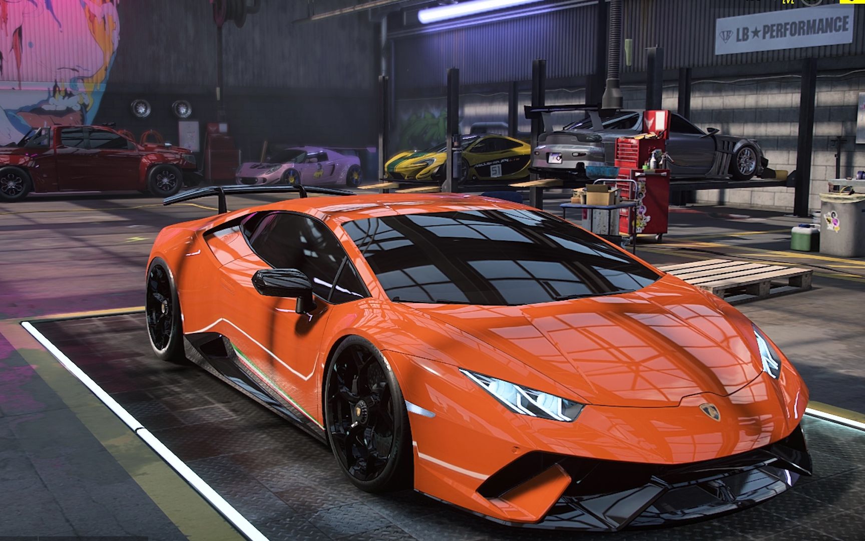 极品飞车21:兰博基尼huracan performante 18款,超高颜值啊!