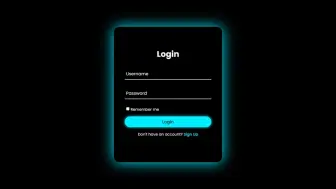 Download Video: HTML CSS & JavaScript 实现动画效果的登录注册表单